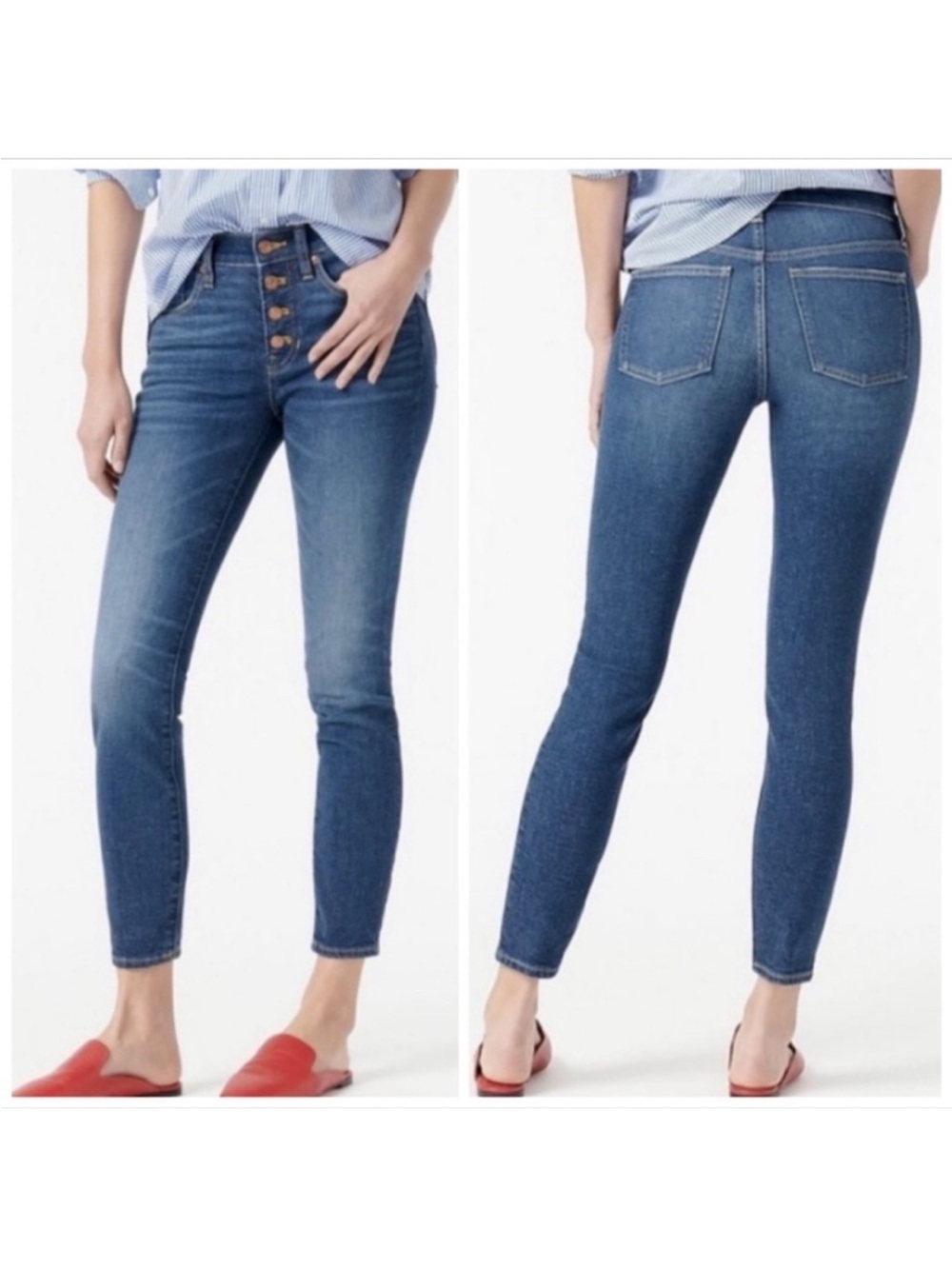 J. Crew 9" High-Rise Toothpick Jeans (NWT)